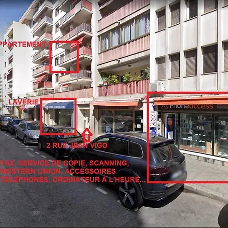 The - 3 Rooms, 3air Cond, 3tv, 3fans, 2 Wc, Wifi Everywhere 5min Aeroport, Train, Beach, 1min Tram, 15 Min Centre, Port, Parking Possible Lejlighed *