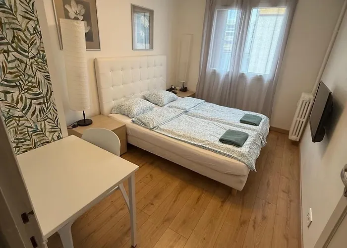 Lägenhet The - 3 Rooms, 3air Cond, 3tv, 3fans, 2 Wc, Wifi Everywhere 5min Aeroport, Train, Beach, 1min Tram, 15 Min Centre, Port, Parking Possible *